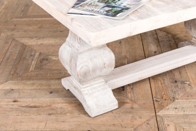 rustic wooden coffee table